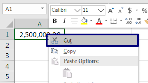 Cara Cut Dalam Excel Dengan Menggunakan CTRL, Tab Home dan Klik Kanan